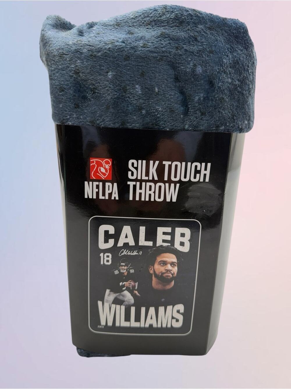 CALEB WILLIAMS QB CHICAGO BEARS Silk Throw Blanket NFL